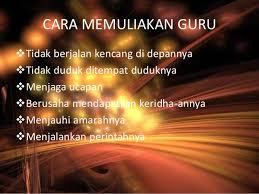 MENGAGUNGKAN GURU