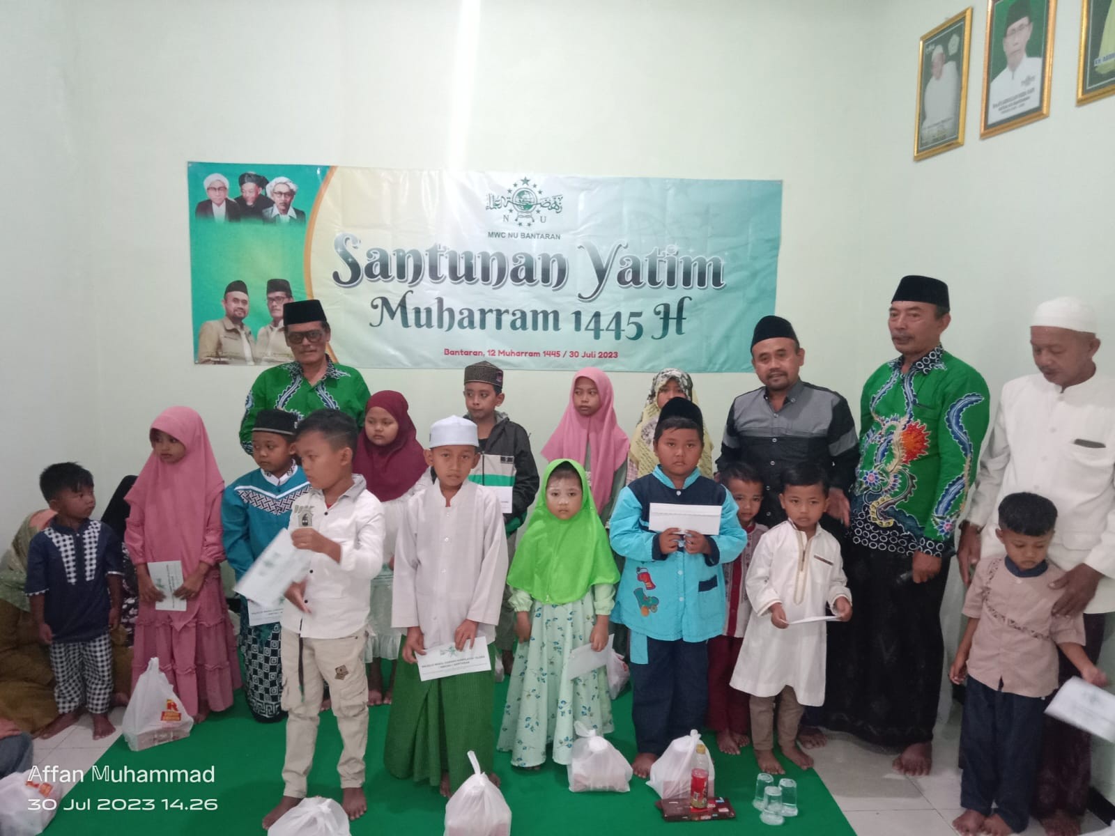 Hadiri Santunan Yatim di Bantaran, Ini Pesan Ketua PCNU Kabupaten Probolinggo